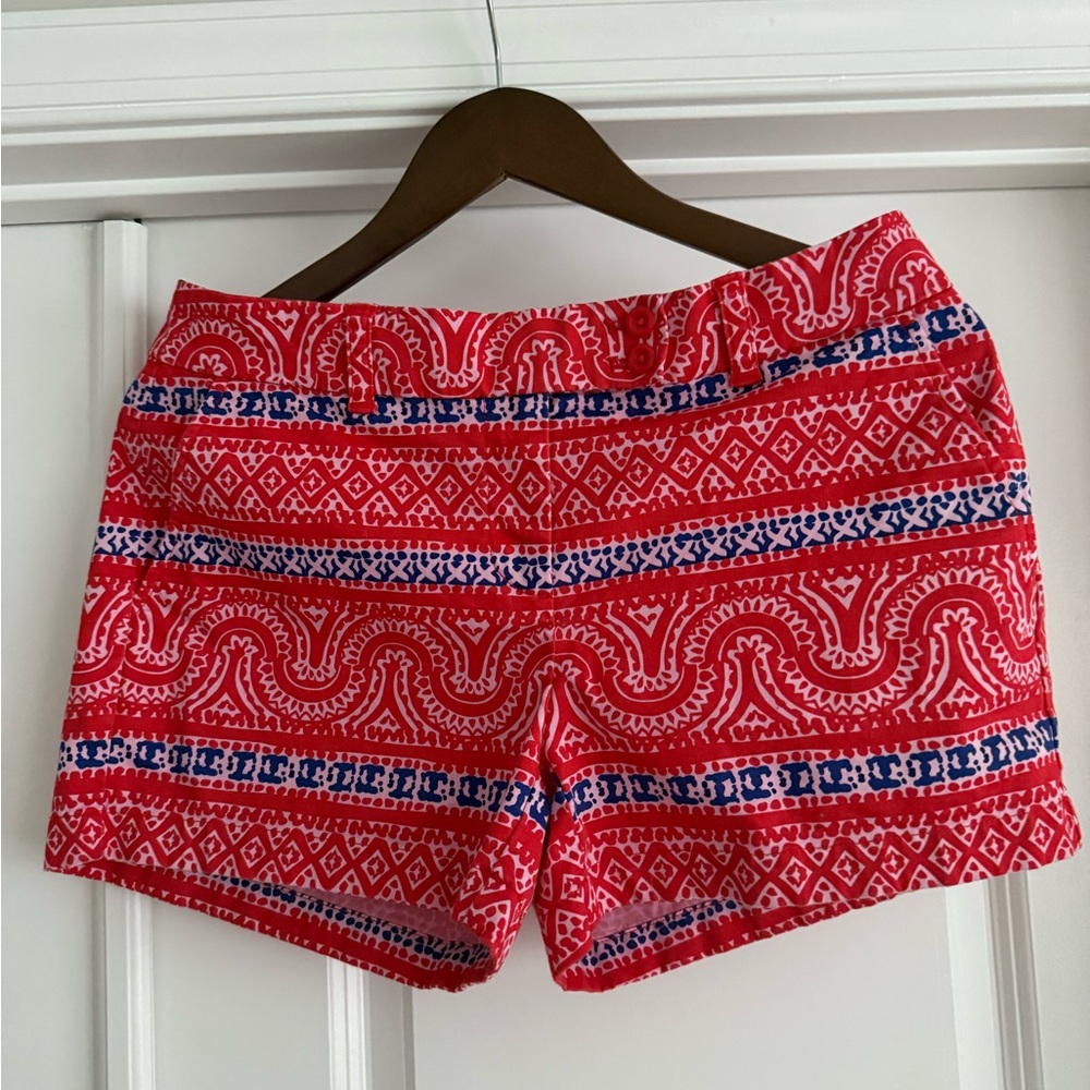 Vineyard Vines Red and Blue Patterned Women's Shorts